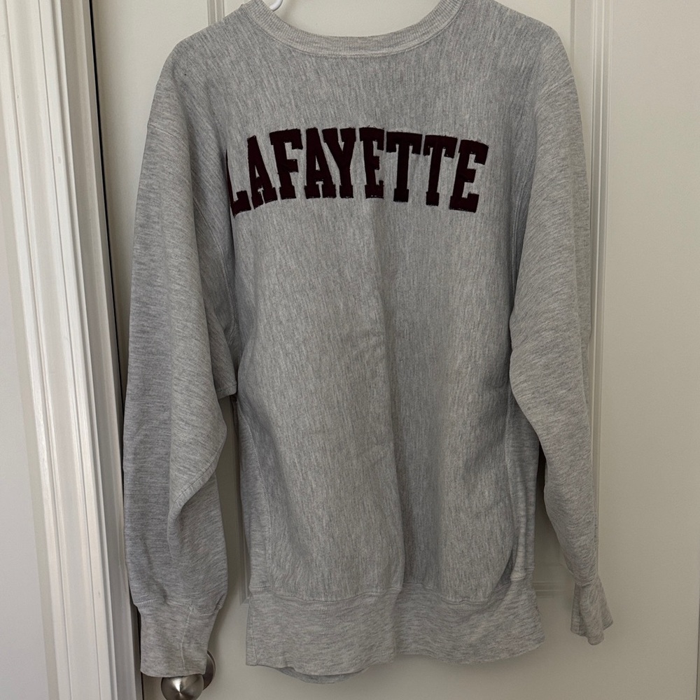 Champion Heather Gray Reverse Weave Pullover